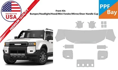 Película de protección de pintura delantera PreCutKit PPF para Toyota Land Cruiser Base 2024-2025 Foto 1 de 4