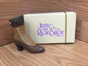 JUST THE RIGHT SHOE by RAINE 1999 HIGH BUTTON BOOT 25034 - Picture 1 of 8