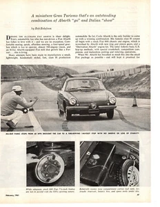 1961 FIAT ABARTH 850 ~ ORIGINAL 5-PAGE ROAD TEST / ARTICLE / AD - Picture 1 of 2