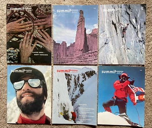 Lot 6 Complete Year 1987, Vol. 33 SUMMIT Rock Climbing Mountaineering Magazine - Picture 1 of 20