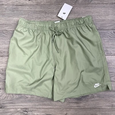 Nike Woven Flow Shorts Sz Small Mens Oil Green Club 6" Above Knee Length $50 - Image 1 of 4