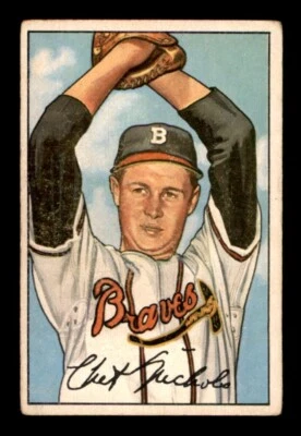 1952 Bowman Baseball #120 Chet Nichols VG *g1 - Image 1 of 2