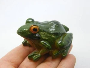 1 Frosch Miniatur Feengarten grün Resin A - Bild 1 von 1