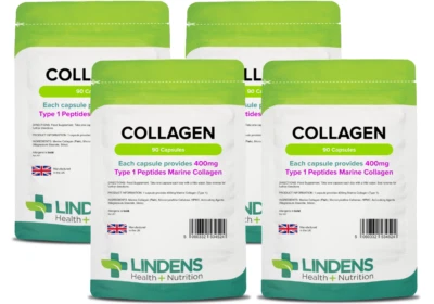 Collagen Marine 400mg - One-A-Day 360 Capsules (4 x 90) - Type 1 Peptides - Image 1 of 4