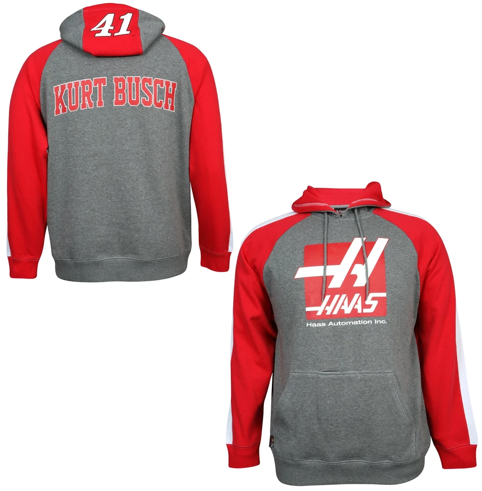 Sudadera con capucha Kurt Busch 2014 Chase Authentics #41 Haas Automation HUZU ¡ENVÍO GRATUITO! Foto 1 de 1