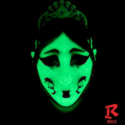 NEON 3D Print Japanese Horror Wall Mask Kuchisake Wall Mask Legend - Image 1 of 4