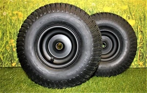 Antego Tire & Wheel - (Set of 2) (ATW-003) Matte Black Universal Fit 15x6.00-6 - Picture 1 of 4