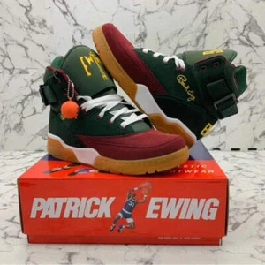 Sneakers uomo PATRICK EWING ATHLETICS 33 HI verde | bordeaux | gomma SEATTLE nuove con etichette - Foto 1 di 11