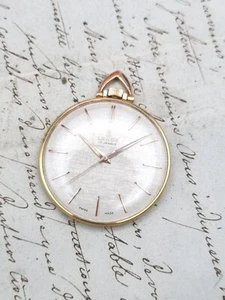 lanco 17 jewel gold plated slim pocket watch - Picture 1 of 10