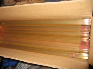 scatola di 30 TUBI IN PLASTICA ANTISTATICI per stoccaggio componenti spedizione, IC AMP 11093 - Foto 1 di 8