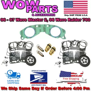 Kit de reconstrucción de carburador dual Yamaha Mikuni y junta base Wave Raider 760 AGUJA ( - Imagen 1 de 1