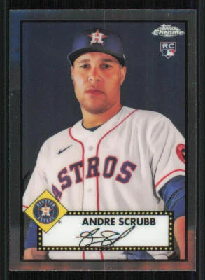 2021 Topps Chrome Platinum Anniversary #134 Andre Scrubb RC - Image 1 of 2