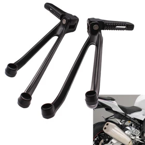 Rear Footrest Set Foot Pegs For BMW S1000R 2013-2016 S1000RR 2008-2018 HP4 11-14 - Picture 1 of 12