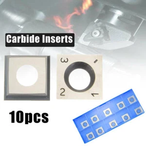 10X 14x14x2mm Wood Turning Carbide Insert Milling Lathe Chisel Blade Cutting CS - Picture 1 of 10