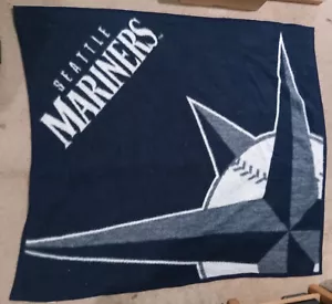 MLB Genuine Merchandise Seattle Mariners Throw Blanket 58x54 - Picture 1 of 6
