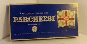 Vintage 1967 Parcheesi Selchow & Righter. A Backgammon Game of India. COMPLETE - Picture 1 of 12