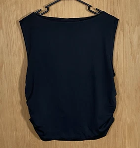 Abercrombie & Fitch YPB PowerSoft Black Muscle Tank Rouched Sides Women's XXL - Bild 1 von 9