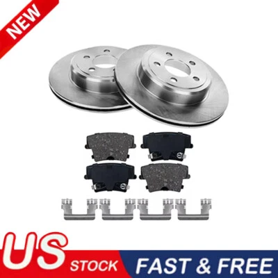 4 piezas Rotores de disco traseros Pastillas de freno para Chrysler 300 Dodge Challenger Charger Magnum Foto 1 de 2