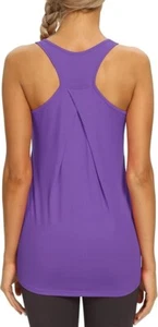 Mippo Womens Purple Long Workout Top Racerback M - Picture 1 of 5