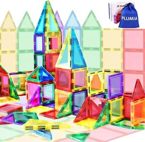 Tiles Style Clear Colors 32 Pcs 3D Set Magnetic Building Toy Block Kids