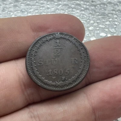 1/2 Stüber, 1805, Hessen Darmstadt, Ludwig X. - Image 1 of 2