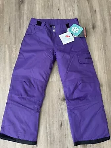 Pantaloni da neve Hisea bambina taglia XS viola ginocchia rinforzate - Foto 1 di 11