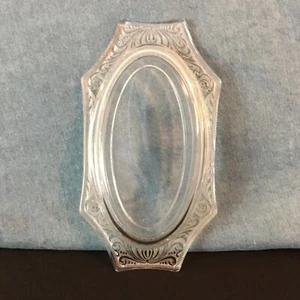 Etched Clear Glass Serving Dish - Picture 1 of 4