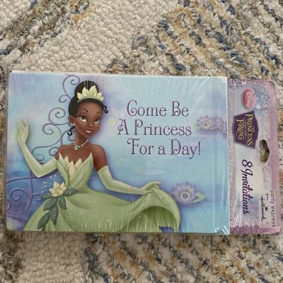 INVITACIONES DE PRINCESA Y RANA (8) Tarjetas de papelería de fiesta de cumpleaños Tiana Foto 1 de 4