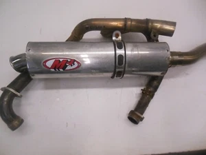DD33 Suzuki SV 650 X 1999 Aftermarket M4 Exhaust 2in1 Header Muffler 14160-19F10 - Foto 1 di 13