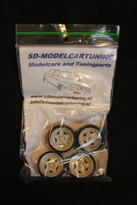 SD Modelcartuning Wheels set Aluminium (diameter 28mm incl tyre / width 10mm) - Bild 1 von 5