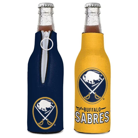 Buffalo Sabres 12oz Two Sided Bottle Cooler [NEW] NHL Can Holder Foam Koozie Cover