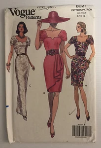 Vogue 8021 Vintage 90s Sewing Pattern Dress Sizes: 8-10-12 - Picture 1 of 9
