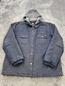 Dickies Jacket Men 2XL Duck Canvas Layered Hooded Detroit Work Chore Coat Vtg - Picture 1 of 11