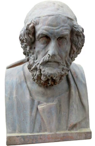 Busto Erma di Omero in terracotta - Homer bust in terracotta 11602 - Imagen 1 de 1