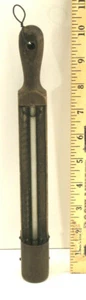 Rare Antique Primitive Emil Greiner Co New York NY Wood + Brass 10" Thermometer  - Picture 1 of 4