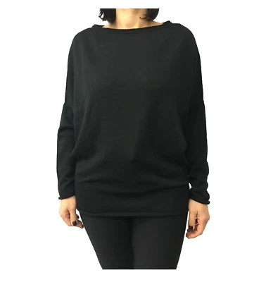 CREA CONCEPT maglia donna nero 60% lana 25% acrilico 15% nylon - Immagine 1 di 4