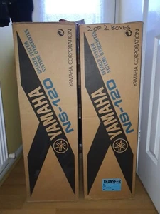 NEW YAMAHA NS 120 SPEAKERS BLACK AND NS SWP40 SUB-WOOFER BLACK (USED) - Picture 1 of 8