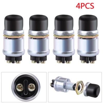 4pcs 12V Car Heavy Duty Switch Push Button Ignition Track Engine Start Starter - image 1 of 4