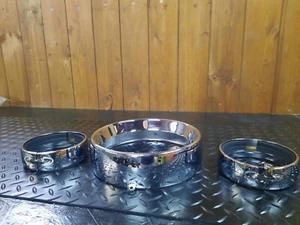 Harley Ghiere Faro Headlamp Trim Ring 69626-99 69622-99 - Foto 1 di 9