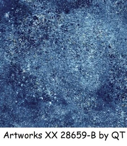Artworks XX Horses Blue Blender cotton quilt fabric by QT Fabrics 28659-B - Picture 1 of 5