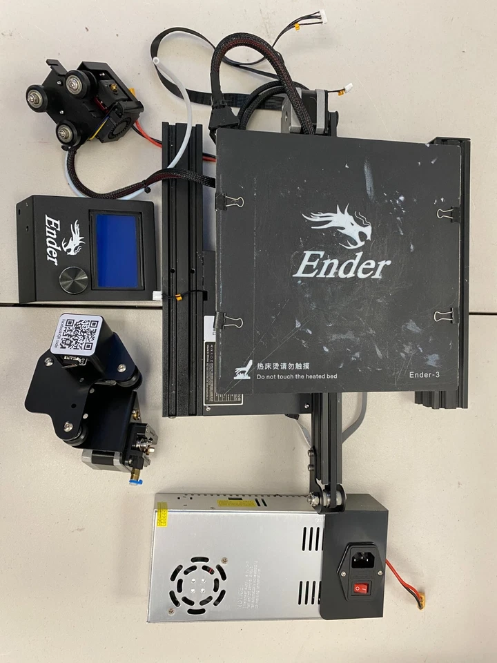 Unrepaired Creality Ender 3 3D Printer Fully Open Source w/ Resume, *for Parts* - Image 1 of 2