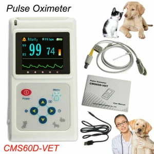 CONTEC Veterinary Handheld Pulse tester pulse oxygen saturation SPO2 CMS60D-Vet  - Picture 1 of 12