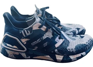 Adidas Ultraboost 20 Zapatos para Correr para Mujer 9.5 EE. UU. Azul Blanco Patrón de Camuflaje - Imagen 1 de 11