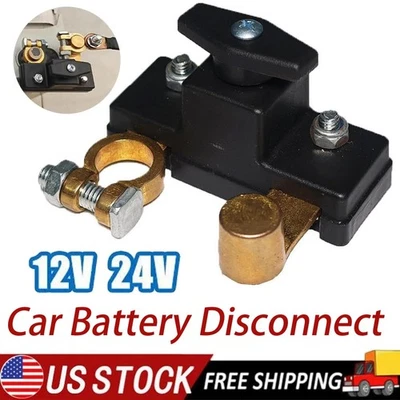 Universal Car Battery Disconnect Isolator Cut Off Switch 12V24V Battery Terminal - Image 1 of 4
