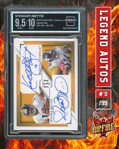 2023 National Treasures Synced Sigs-Kordell Stewart/Jerome Bettis /99 AC 9.5 - Picture 1 of 3