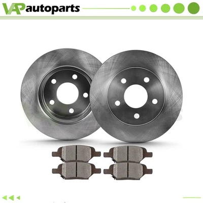 Rear Brake Rotors-Pads for Chevy Malibu Cobalt HHR Pontiac G6 G5 Saturn Aura Ion - Image 1 of 4