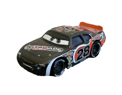 Nitroade 28 Aiken Axler Disney Cars Metallo 1/55 Buono Stato Macchina Nascar - Immagine 1 di 4