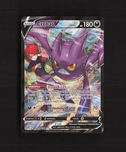 Tarjeta Pokémon Crobat V TG20/TG30 Lost Origin arte completo ultra rara holográfica casi nueva - Imagen 1 de 10