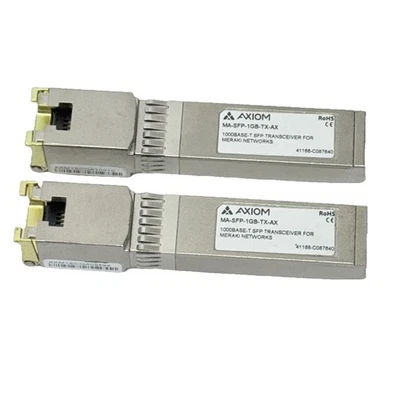 (LOT OF 2) AXIOM MA-SFP-1GB-TX-AX  TRANSCEIVER Foto 1 de 4