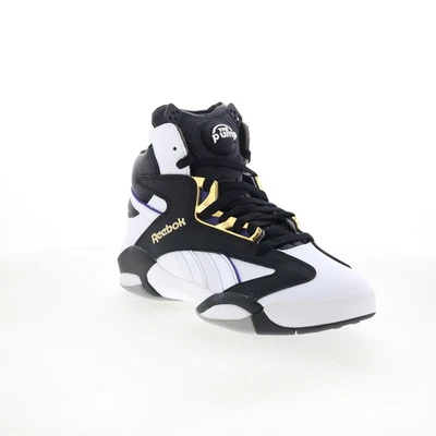 Reebok Shaq Attaq baskets pour hommes en cuir blanc - Photo 1/4